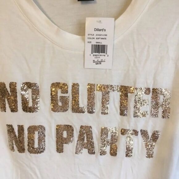 NWT Miss Chevious small glitter party top - Picture 3 of 6